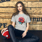 Rose Glow T-shirt- Soft and lightweight tshirt, rose illustration, eye catching streetwear