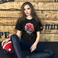 Rose Glow T-shirt- Soft and lightweight tshirt, rose illustration, eye catching streetwear