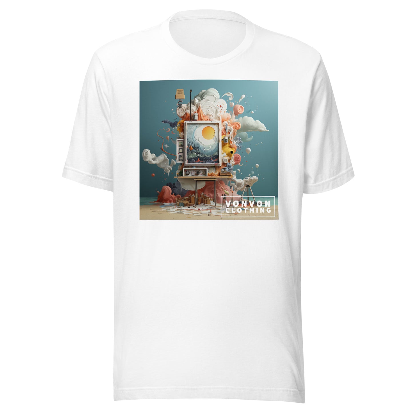 Abstract Cloudscape- Soft graphic tee